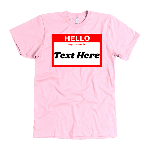 test shirt - nametag