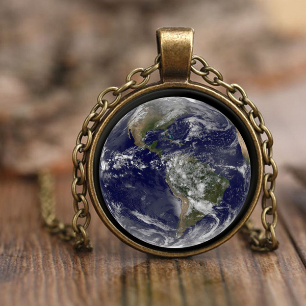 test necklace - earth