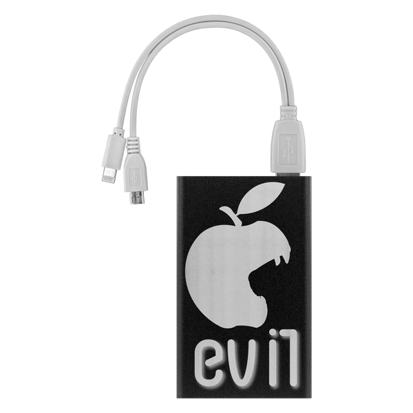 test power bank - evil apple